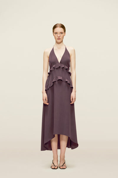 Holly Dress Aubergine – ATTIRE THE STUDIO