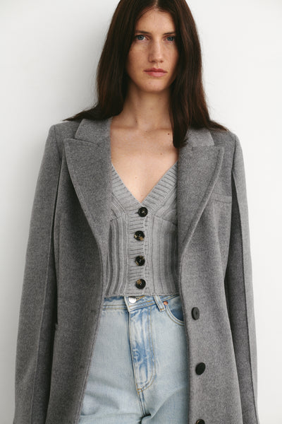 Izmir Long Coat Grey – ATTIRE THE STUDIO