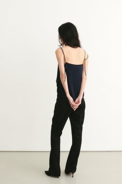 Iza Silk Cami Navy – ATTIRE THE STUDIO
