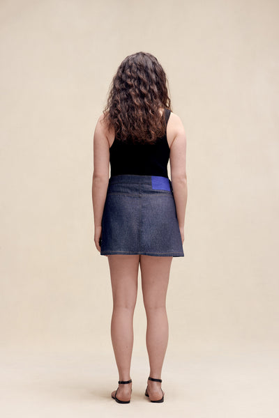 Eliza Oxford Denim Skirt Raw Blue – ATTIRE THE STUDIO