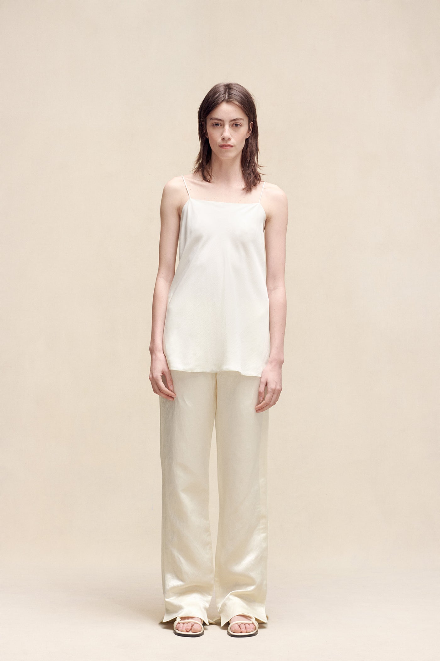 Luna Camisole Top Ivory – ATTIRE THE STUDIO