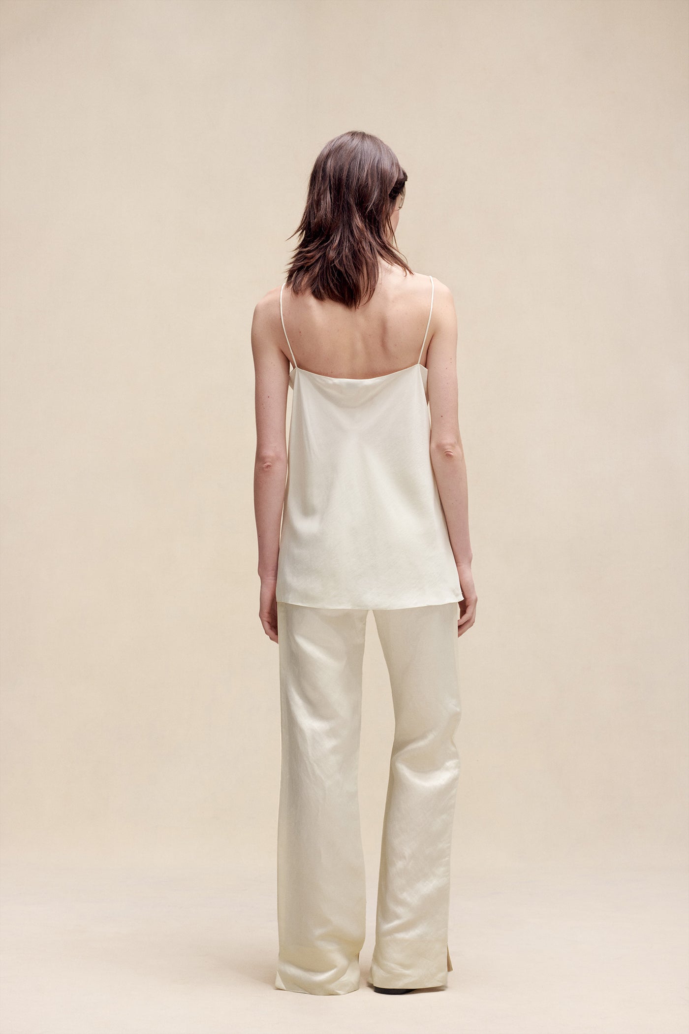 トップス PRANK PROJECT satin cami tunic WHITE PRANK PROJECT（プランクプロジェクト）の「サテンキャミ