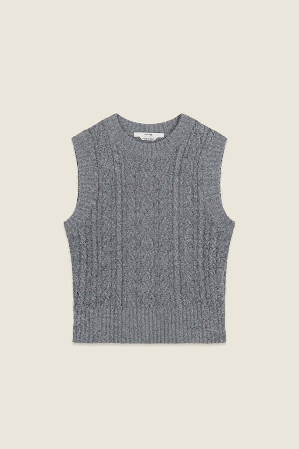 Feli Sleeveless Sweater Grey