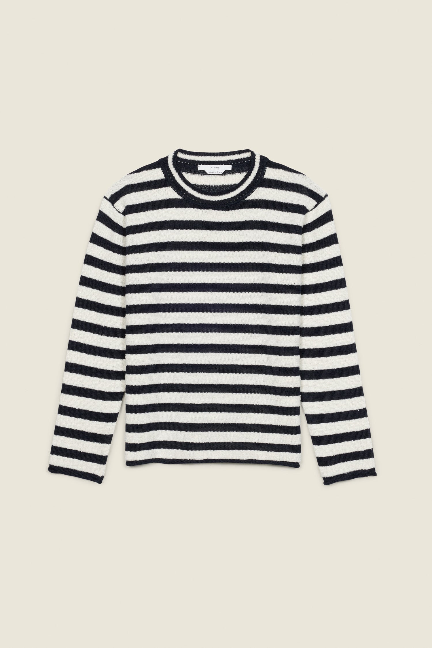 Tatiana Knit Sweater Navy White – ATTIRE THE STUDIO