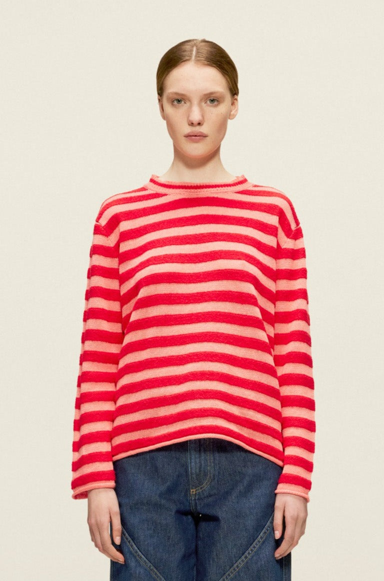 Tatiana Knit Sweater Red Pink