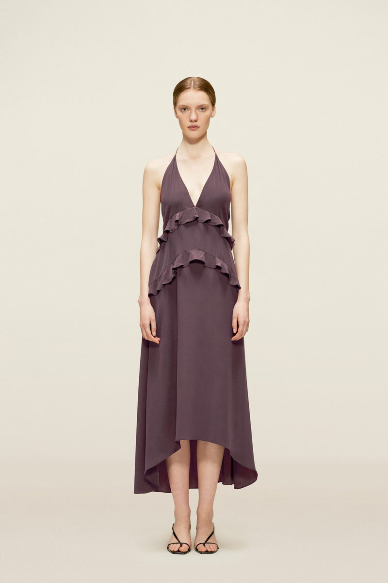Holly Dress Aubergine ATTIRE THE STUDIO Holly Dress Aubergine ATTIRE THE STUDIO