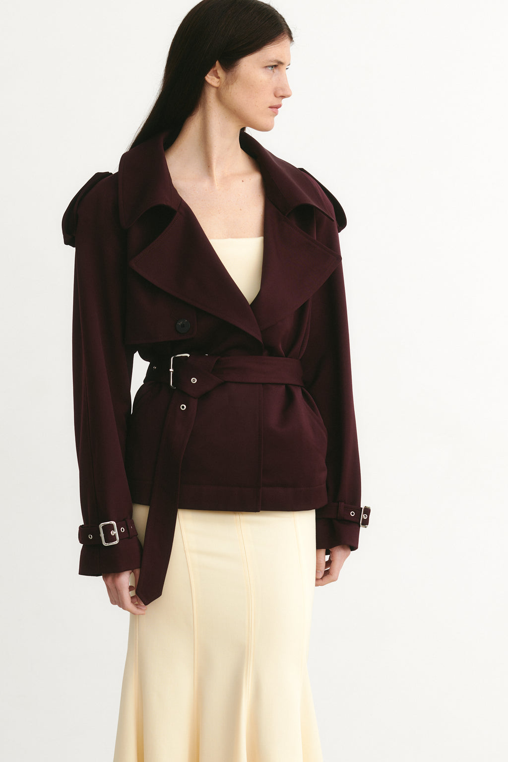 Iggy Wool Jacket Aubergine – ATTIRE THE STUDIO