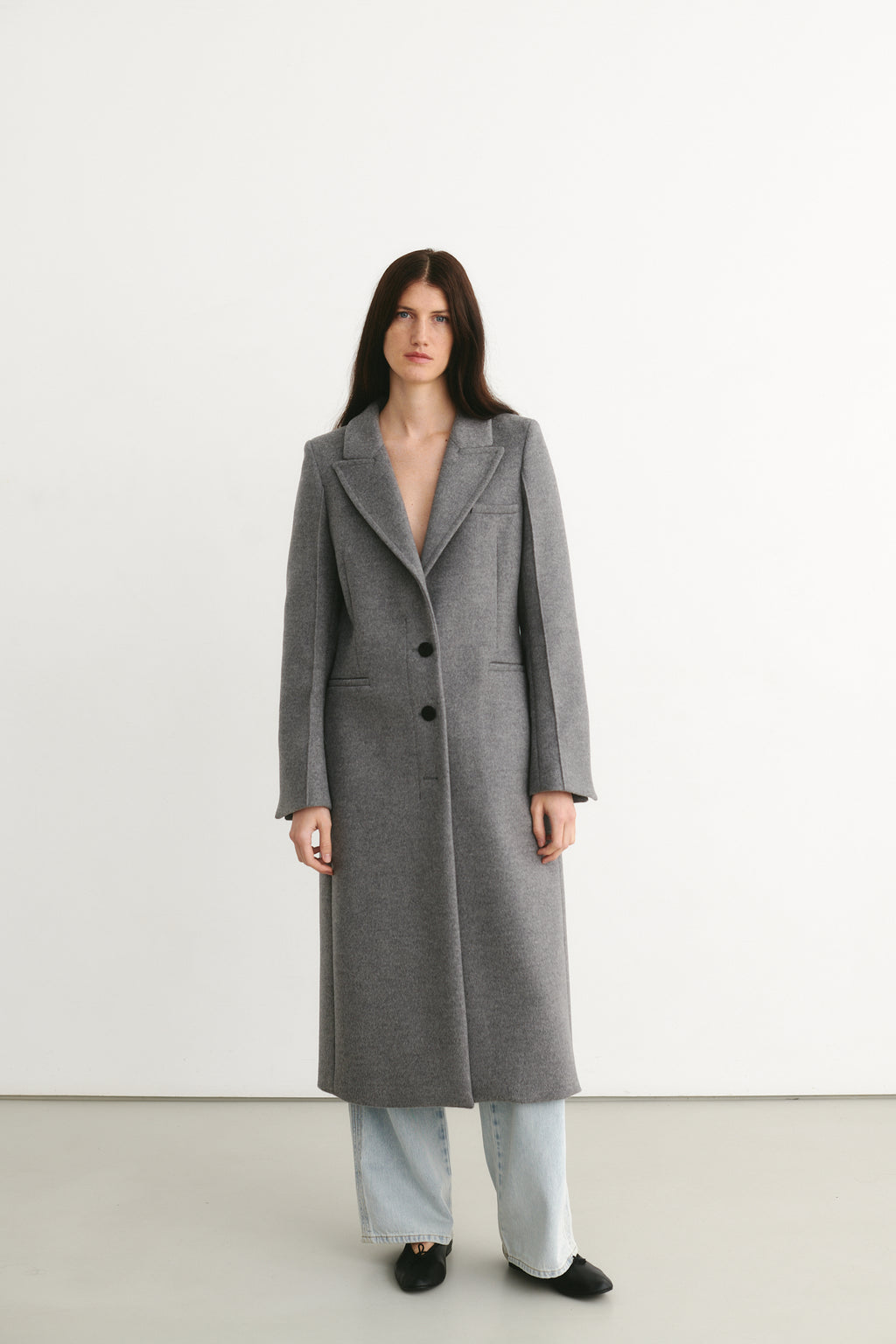 Izmir Long Coat Grey – ATTIRE THE STUDIO