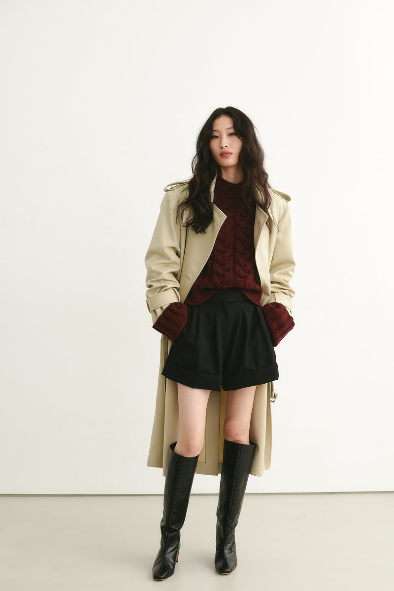 Isaac Trench Coat Sand