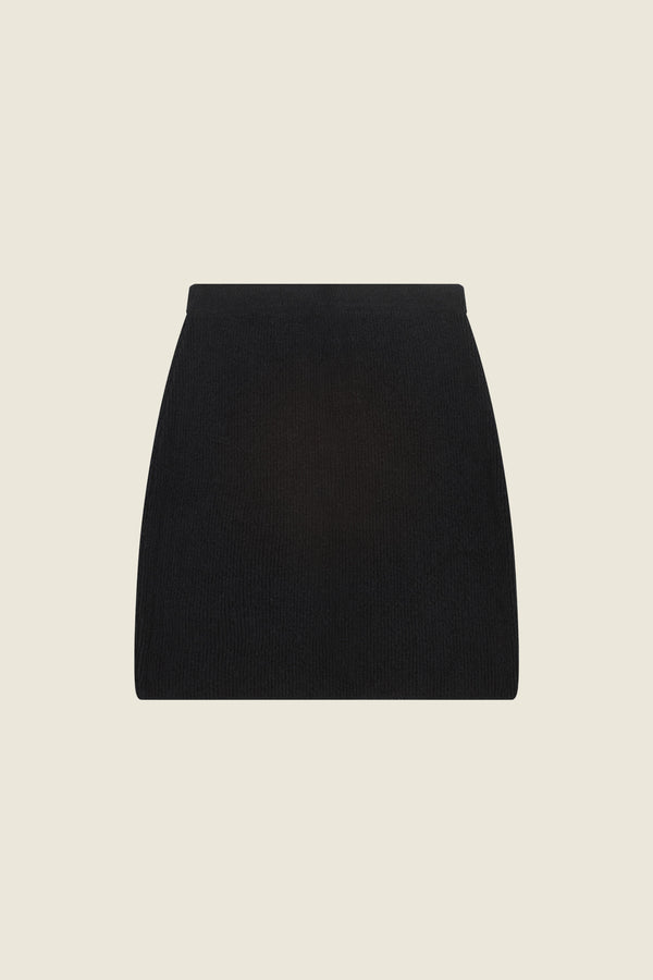 Knit Skirt Black