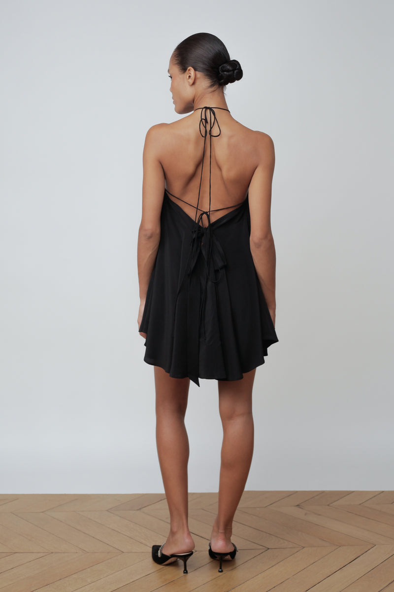 Babydoll Dress Black ATTIRE THE STUDIO Babydoll Dress Black ATTIRE THE STUDIO