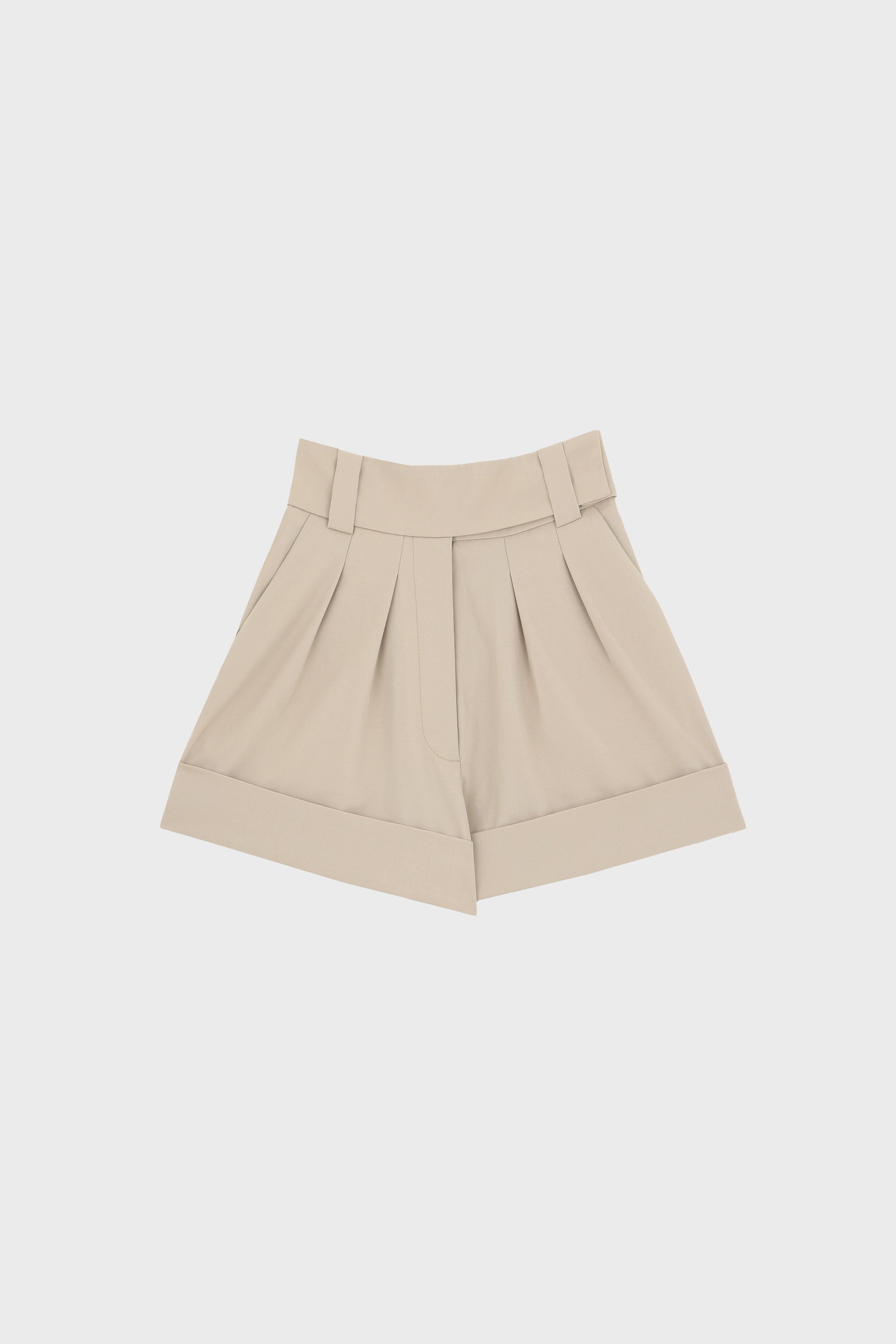 レディースウェア ADJUSTABLE MADEMOISELLE SHORTS - BEIGE - CODE-ZERO Shorts Men Classic Beige 3XL | CODE-ZERO