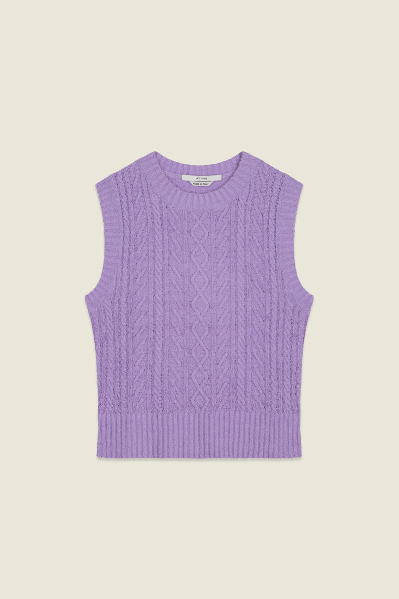 Feli Sleeveless Sweater Lavender