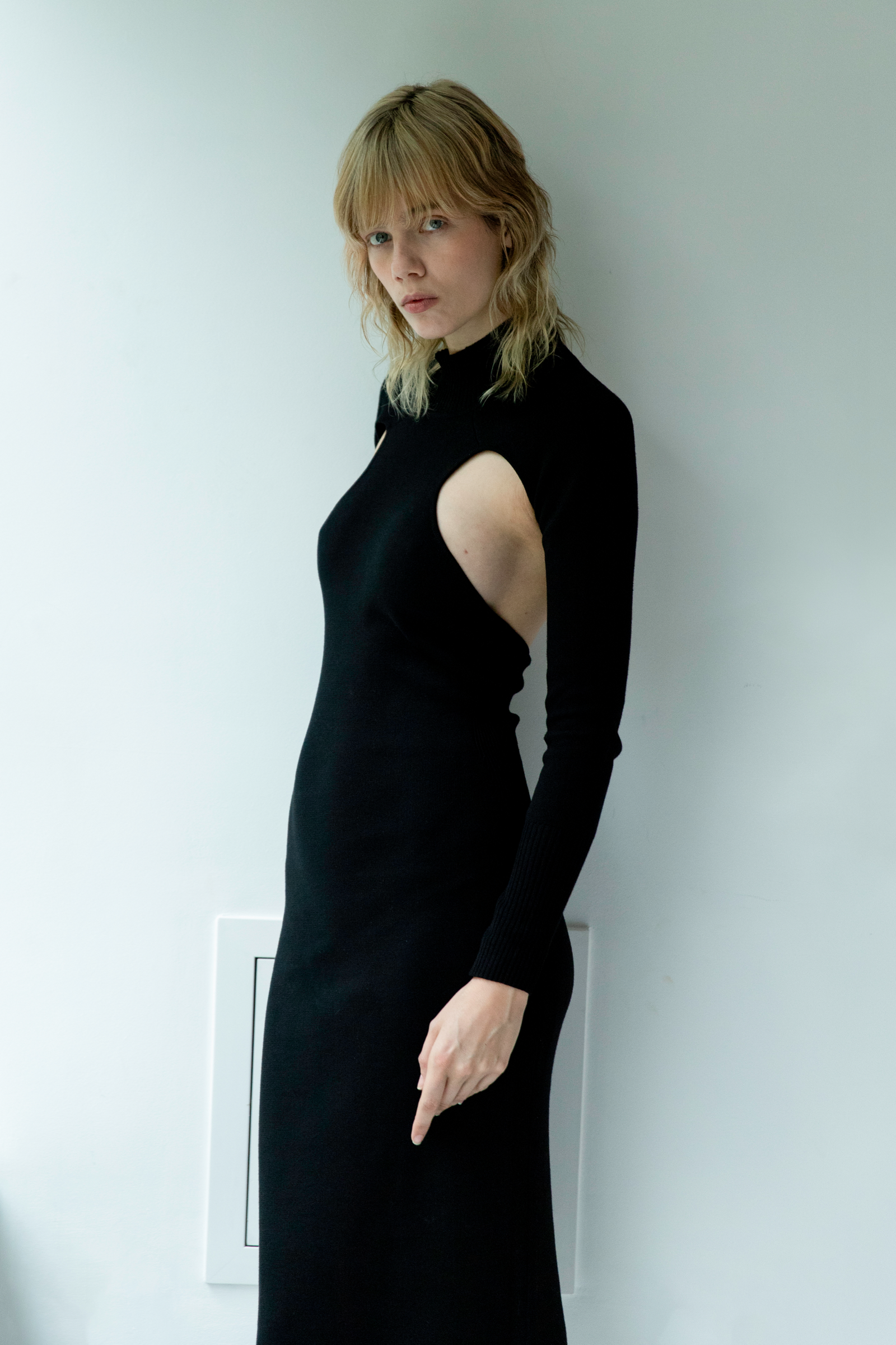 white christmas dresses Alena Knit Waist Cut Out Dress main image 1