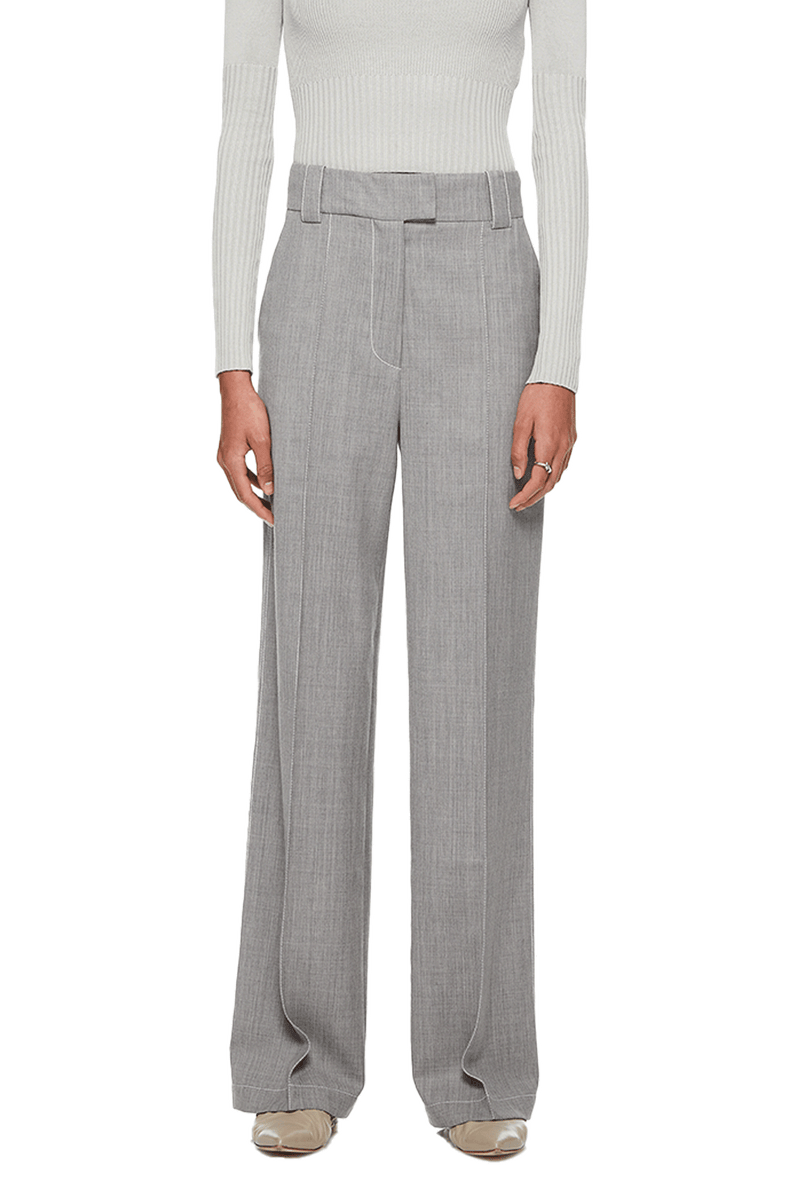 Topstitched Pants Grey – ATTIRE THE STUDIO